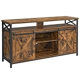 VASAGLE TV-Schrank, Lowboard für Fernseher bis zu 65 Zoll, mit verstellbaren Ablagen,...