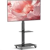 BONTEC TV-Ständer mit Rollen für 30-70 Zoll Plasma-/LCD-/LED-Bildschirme bis 40 kg, 6...