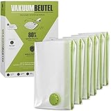 NORDIC® - Vakuumbeutel für Kleidung - 6x Größe XL (100x80cm) - BPA Frei -...