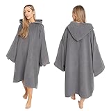 Brentfords Surf Poncho für Erwachsene, groß, zum Baden, Surfen, Strand,...