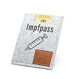 Impfpass Hülle Filz - Hülle Impfausweis - Impfpass Etui für Erwachsene - Schutzhülle...