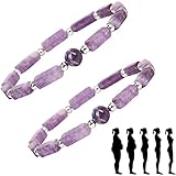Pipihome Armband, Amethyst Magnetfeldtherapie Armband, Abnehmen Armband Kristall Edelstein...