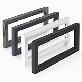 Holzbrink 2 Stück Wandkonsole Schwarz für Waschtisch, 300x150 mm, design und...