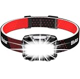 Blukar LED Stirnlampe Wiederaufladbar, Superhell 2000 Lumen Stufenlos Dimmbar Kopflampe...