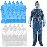 BESPORTBLE 10 Sätze Durchsichtiger Regenponcho Abdeckung Regenanzug Mit Kapuze Camping...
