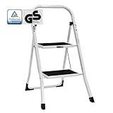 TRUTZHOLM Trittleiter 2 oder 3 Stufen klappbar TÜV/GS Zertifiziert 150 kg...