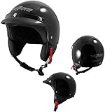Motorradhelm Motorrad Roller Offenes Jet Helm Spitze ECE 22-06 SonicMoto Schwarz...