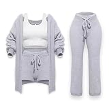 QJDFLL Women s Casual And Fashionbale Deep V Neck Long Sleeve Coat Shorts Pants Vest...