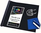 OfficeTree Magnetische Tafelfolie Selbstklebend - 50x70 cm großes dekoratives Memoboard -...