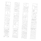 Toyvian 16 Stück Planerschablonen Schablonenvorlagen Zum Malen Von Kindermalvorlagen DIY...
