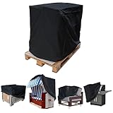 XXL Schutzhaube 250x130x90 cm - Universal Abdeckhaube für Paletten Gitterbox...