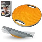 DH FitLife Balance Board, Wackelbrett, Balance Pad mit Griffen, extra groß Ø 42cm, max....