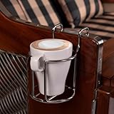 Strandkorb Getränkehalter - Edelstahl Halter für Gläser und Becher - Flaschenhalterung...