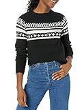 Amazon Essentials Damen Soft-Touch-Pullover mit Rundhalsausschnitt und Fair-Isle-Muster,...