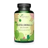 Bio Teufelskralle Kapseln Vegavero® | 1.665 mg mg pro Tagesdosis | BIO EXTRAKT mit 2,7%...