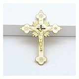 EVANEM Gold Katholische Wandkreuze, Christian Latin Cross Gebetskirche Dekor Hängen...