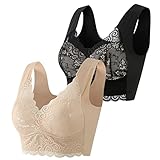 Generisch Push Up BH Damen Ohne Bügel Sport BH Yoga BH Atmungsaktiv Bequem Dessous...