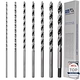 AM-Zerspanungstechnik Holzbohrer Set lang (7-teilig) | Schlangenbohrerset Ø4, 5, 6, 7, 8,...