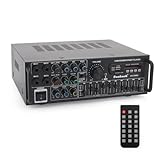 Areyourshop Hifi Verstärker Stereo pa endstufe mit Bluetooth 5.0 2000W Audio...