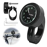 SPERMUOY Motorrad Uhr Lenker,22-25mm Lenkeruhr Motorrad Nachtleuchtende Motorrad...