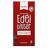 Xucker | 5 Tafeln Edelbitter Schokolade | Xylit - Xylitol | ohne zugesetzten Zucker |...