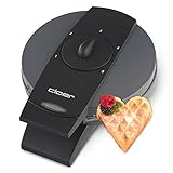 Cloer 1625 Waffeleisen für klassische Herzwaffeln, 930 W, Waffelgröße 15,5 cm,...