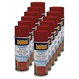 Kwasny 12X Belton Robust Buntlack Lackspray Lack Spray Spraylack Feuerrot Hochglanz 400 Ml