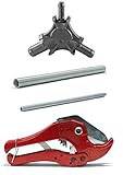 Pipetec Montage-Werkzeug-Set 16x2 mm Rohrschere Kalibrierer Biegefeder...