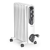 TROTEC Ölradiator TRH 20 E - elektrischer, energiesparender Heizkörper mit 9...