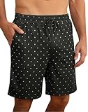 Demegimi Schlafanzughose Herren kurze Schlafhose Baumwolle Sommer Schlafshorts...