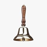 Assorted Collections Messingglocke mit Holzgriff | Glocke der letzten Bestellung mit...