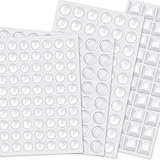 WUBAYI 204 Stück Selbstklebendes Elastikpuffer Set mit gemischten Formen - Transparente...