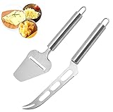 ILUBUTO 2 Stück Käsemesser, Käsehobel Edelstahl Käsemesser Set Käseschaber, Edelstahl...