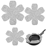 HoAhaMay 3 Stück Pfannenschoner,Pfannenschutz Stapelschutz,Topfschutz,3 Verschiedene...