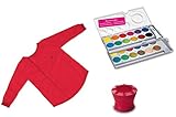 Lamy Deckfarbkasten 24er Aquaplus, Modell 510 (3er Set Rot, Deckfarbkasten +...