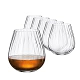 Sahm Whisky Columba Optic Gläser Set 6 tlg 380ml - Premium Trinkgläser Set - Stilvolle...