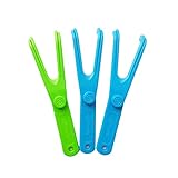 Zahnseide Halter,3 Stück Flosser Zahnseidenhalter,Dental Floss Halter,Zahnseide-Stick...