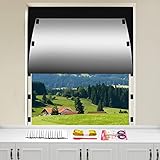 Fenster Verdunkelung - 300x145cm, MUTOUHE Verdunkelungsrollo mit Lineal & Schere...