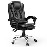 rattantree Ergonomischer Bürostuhl, Schreibtischstuhl, PU Leder Computerstuhl mit...