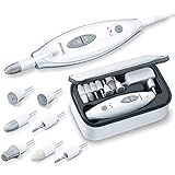 Beurer MP 41 Maniküre-/ Pediküreset, elektrische Nagelfeile mit 7 Aufsätzen, helles LED...