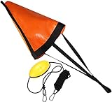 ZXAZX Drift Sock Sea Anchor Drogue mit 30 Fuß Kayak Tow Rope Line Boje Ball Float Leash...