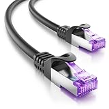 deleyCON 3,0m CAT7 Netzwerkkabel - 10 Gigabit - RJ45 Patchkabel Ethernet Kabel (Kupfer,...