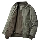 Anorak Herren Slim Fit Steppjacke Wolle Ledermantel Herren Jacken Übergang Regenjacke...