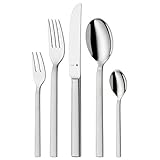 WMF Lyric Plus Edelstahl Besteck Set 6 Personen, Essbesteck Set 30teilig, Hohlheftmesser,...