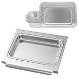 WELL GRILL Aluschalen & 10 Aluminium Tropfschalen für Weber Spirit II 200 & 300 Series...