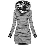 HHOP Damen Weste lang Damen Parka Damen Jacke Longjacke Damen Baseball Jacke...