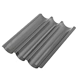 GOURMEO Baguette-Backblech (38 x 24,5 cm) für 3 Baguettes mit Antihaftbeschichtung,...