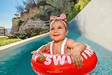 FREDS SWIM ACADEMY SWIMTRAINER Classic Rot - Schwimmtrainer für Kinder von 3 Monaten bis...