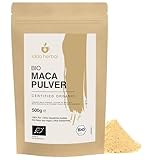 IDDA Herbal Maca Pulver aus Peru BIO 500g, Macawurzel gemahlen, bio Maca Pulver,...