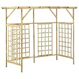 vidaXL Kiefernholz Imprägniert Pergola für 3 Mülltonnen Verrottungsfest Gartenpergola...